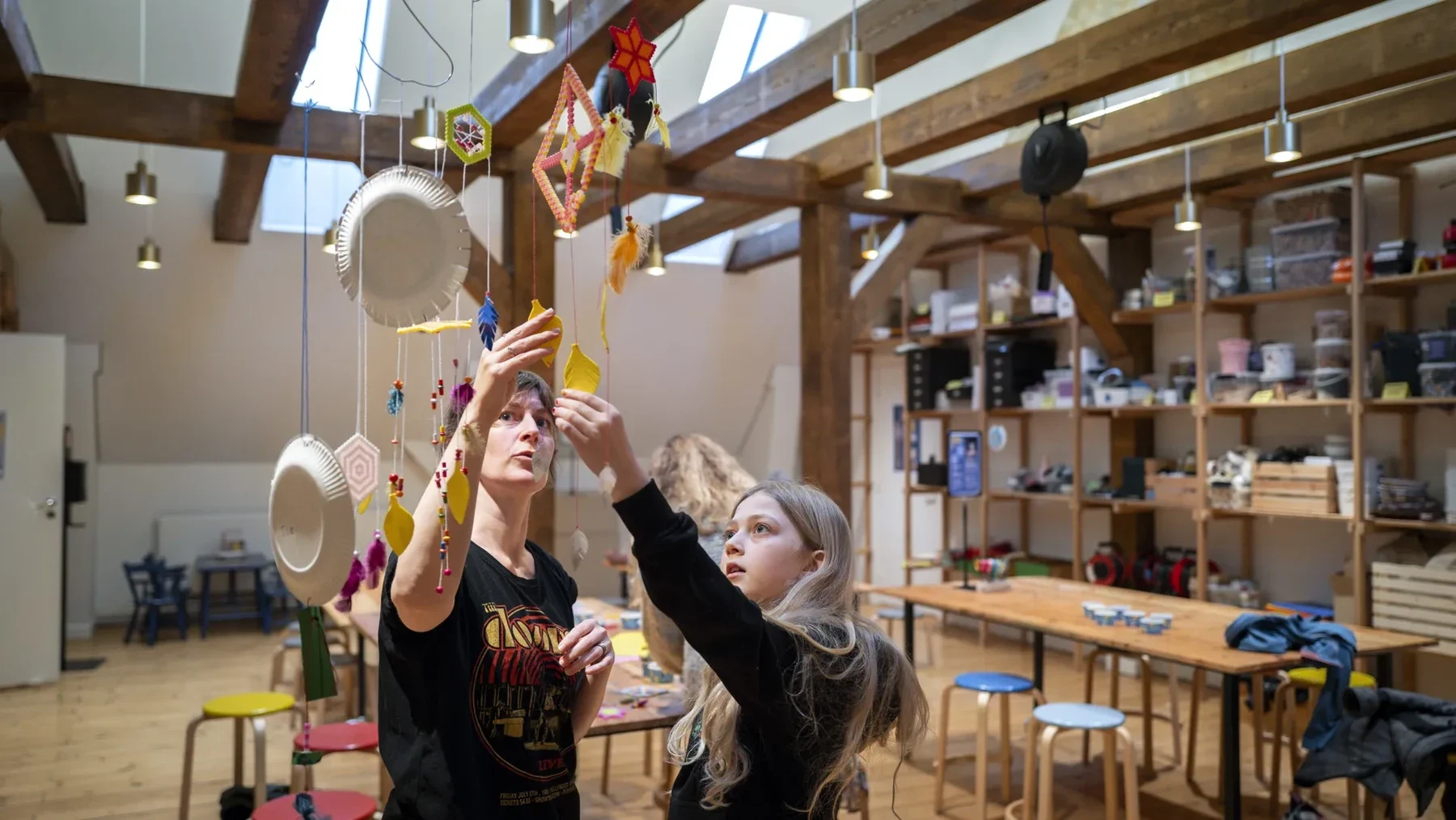 Kinderen in een creatief cultureel centrum
