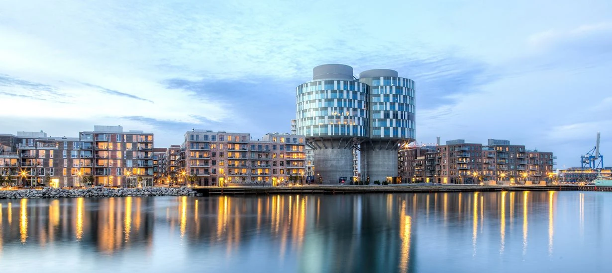 Bygninger ved havnefronten i København
