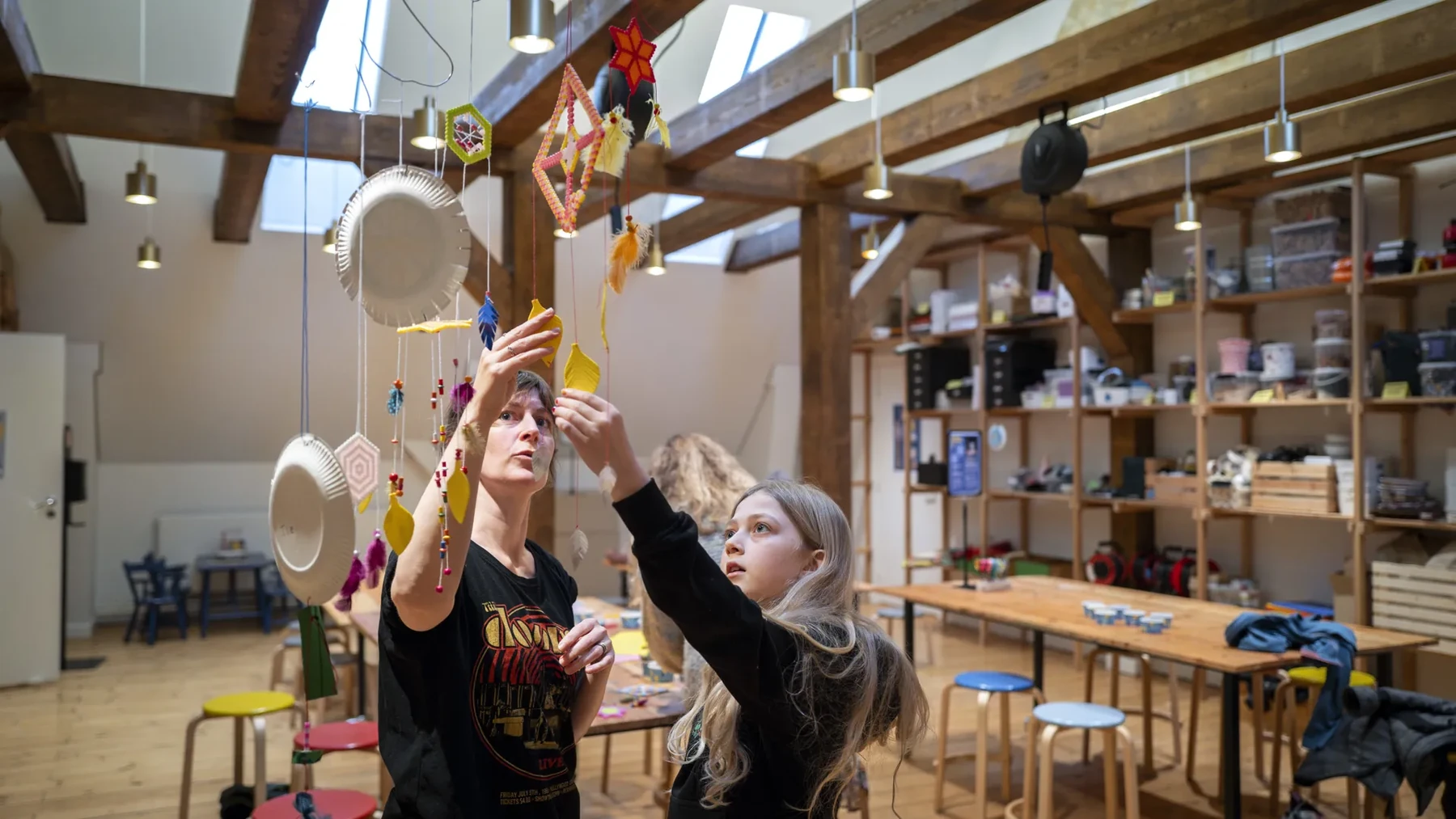 Børn i et kreativt kulturhus