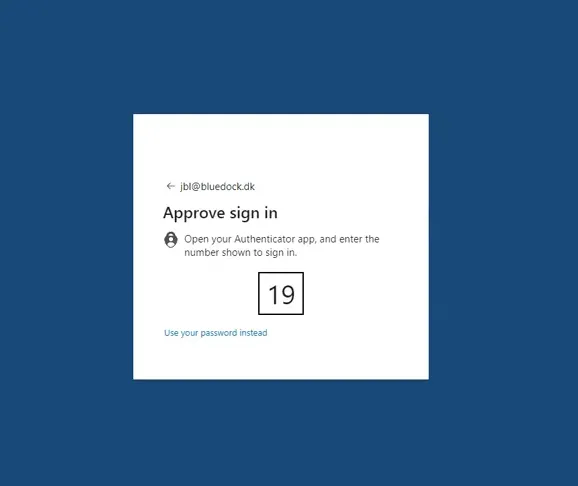 Saisie du code d'authentification