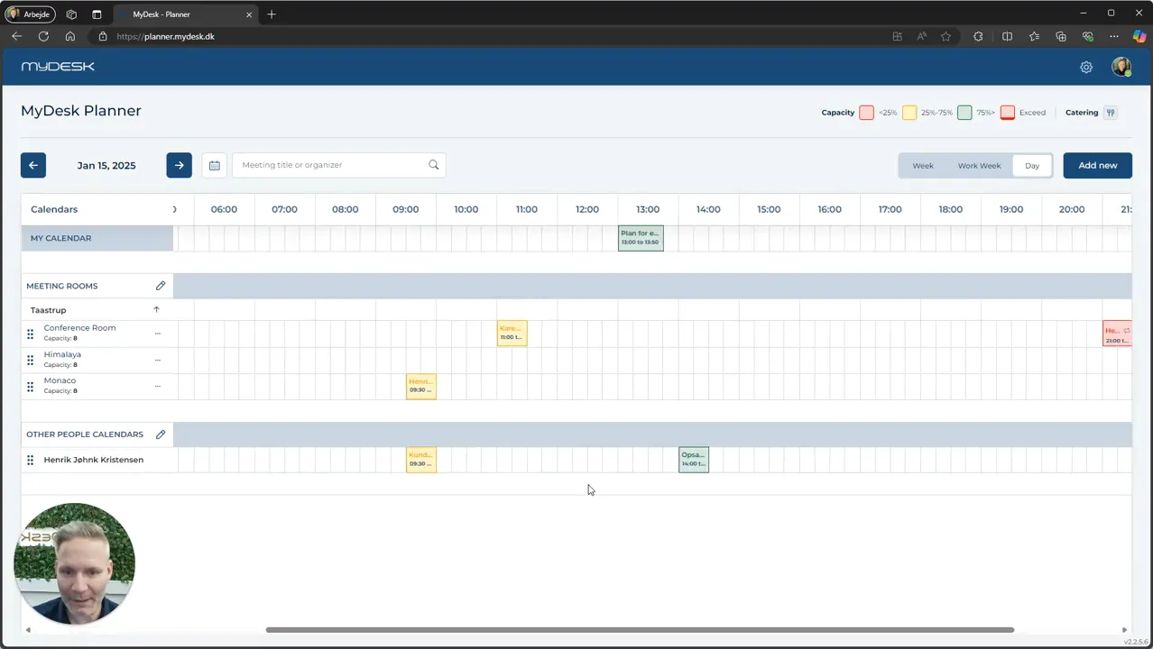 Mostrar el calendario de la persona