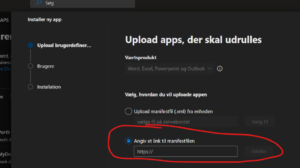 Skærmbillede fra den oprindelige guide