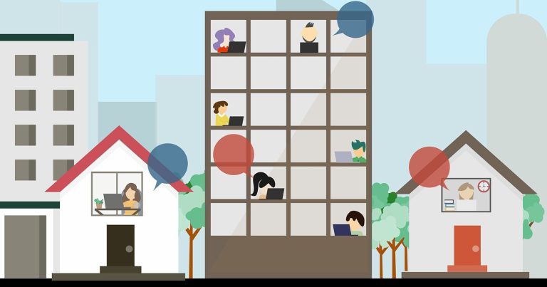 Flexible offices - working from home and office