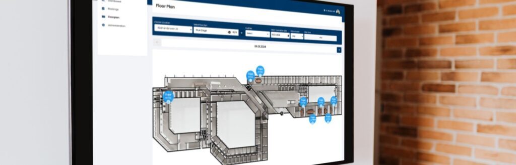 floor plan på skærm