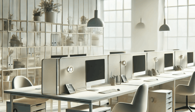 stort lyst kontor
