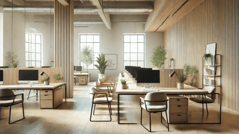stort lyst kontor